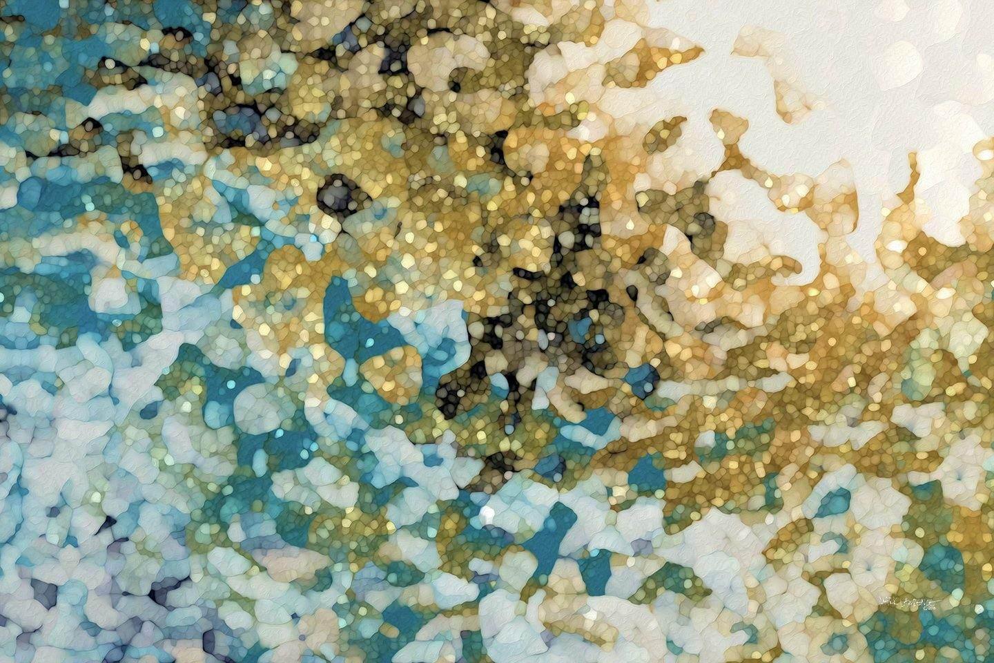 In Perfect Peace, Isaiah 26:3, calming abstract art by Mark Lawrence