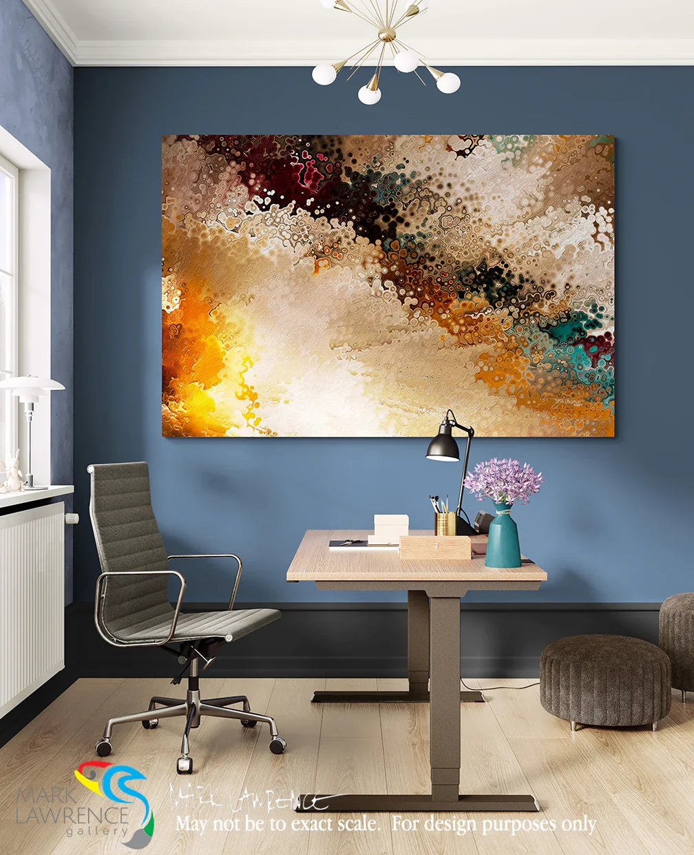 Christian Modern Art. 1 Peter 5:7. Casting Cares