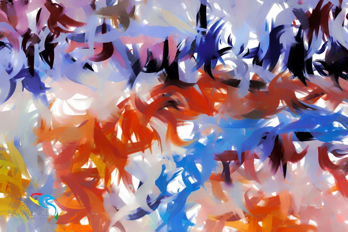 Colossians 3:1. Renewed in Christ. Limited Edition Christian Modern Art. Hand embellished & textured giclee paintings with bold brush strokes by the artist. Signed & numbered. Museum quality on canvas wall art prints. Let your focus be on things above, where Christ is seated at the right hand of God.
