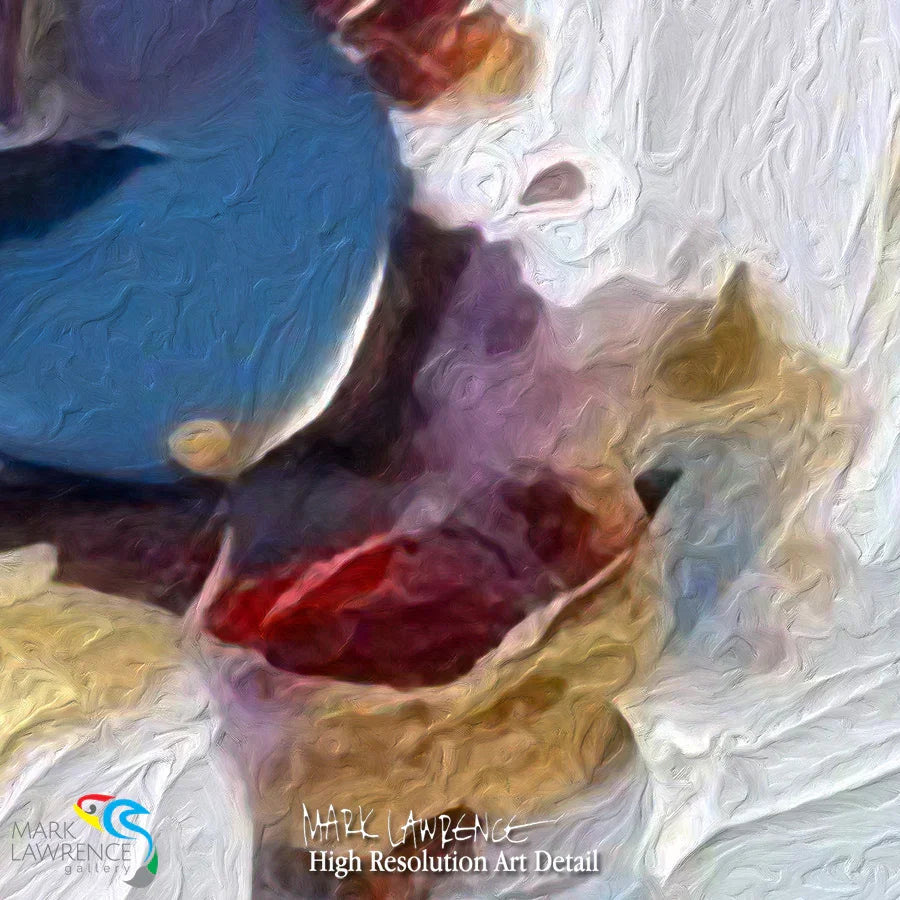 Modern Art Detail- Deuteronomy 12:18. Heaven’s Jubilee. Limited Edition Christian Modern Art. Hand embellished & textured giclee paintings with bold brush strokes by the artist. Friend, don’t just go through the motions. Rejoice in the presence of the Lord with all your heart.