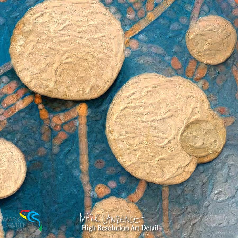 Painting Detail- Ephesians 1:6. I Am Accepted in the Beloved. Limited Edition Christian Modern Art. You are a masterpiece. A precious creation, and nothing can ever take away your place in the eternal family of God.