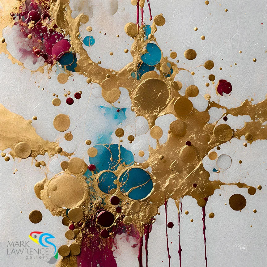 Ephesians 1:7. I Am Forgiven. Limited Edition Christian Modern Art. Hand embellished & textured giclee paintings with bold brush strokes by the artist. Signed & numbered. Museum quality on canvas wall art prints. This painting is about grace that reaches down deep right into the places we thought no one could see or redeem.