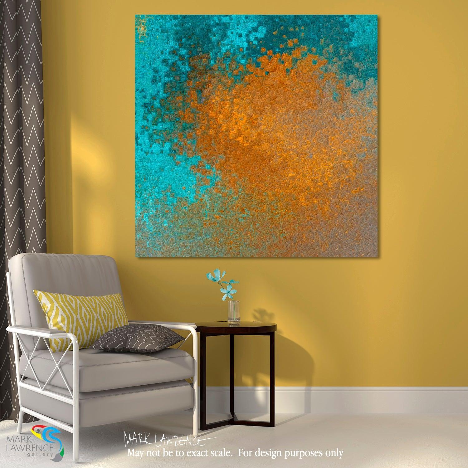 Interior Design Inspiration- Isaiah 58:11. A Promise Amidst Solitude. Limited Edition Christian Modern Art. Ultra-hand embellished and textured. Signed/Numbered. The Lord will guide you continually, and satisfy your soul in drought, and strengthen your bones; you shall be like a watered garden, and like a spring of water, whose waters do not fail.