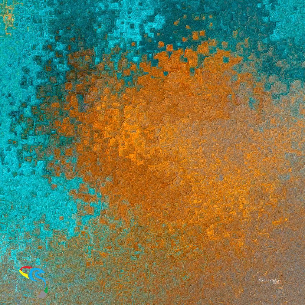 Isaiah 58:11. A Promise Amidst Solitude. Limited Edition Christian Modern Art. Ultra-hand embellished and textured. Signed/Numbered. The Lord will guide you continually, and satisfy your soul in drought, and strengthen your bones; you shall be like a watered garden, and like a spring of water, whose waters do not fail.