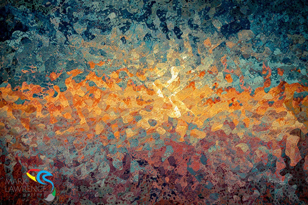 Isaiah 60:19. Beyond the Sun. Limited Edition Christian Modern Art. God Himself is your light. His glory shines on you brighter than the sun. You are never in darkness because He is always with you.Hand embellished & textured giclee paintings with bold brush strokes by the artist. Signed & numbered. Museum quality on canvas wall art prints.