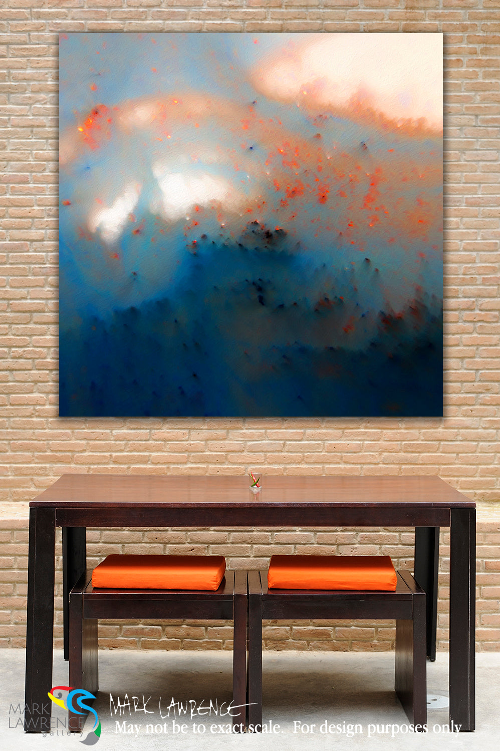 Jeremiah 29:11 "Never Lose Hope in Hard Times" scripture canvas art displayed on a wall in a modern room by Mark Lawrence