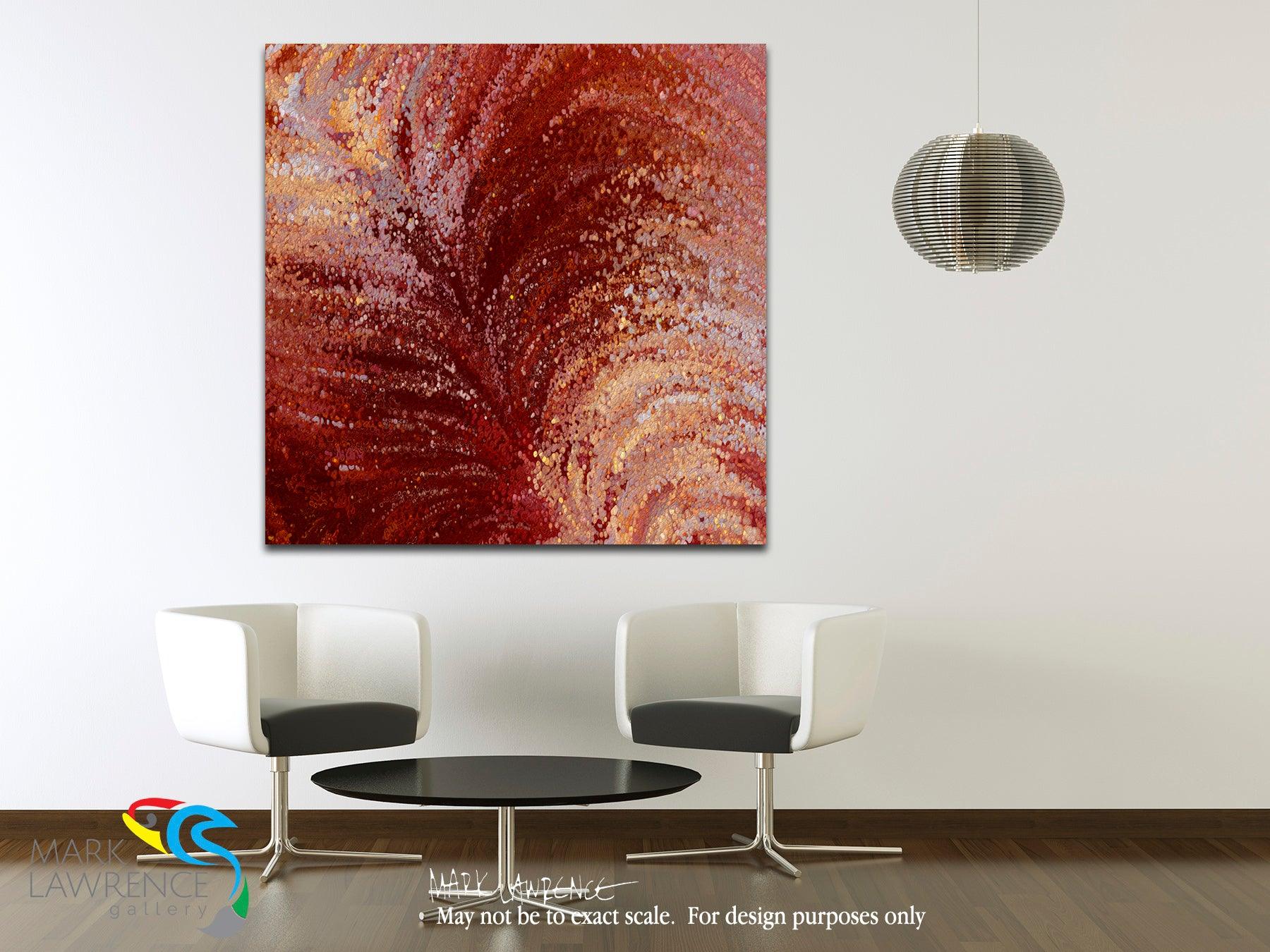 Interior Design Inspiration- Jesus Christ Beloved Son of God. Matthew 3:17. Limited Edition. Hand embellished. Signed & numbered colorful modern abstract Christian art. And suddenly a voice came from heaven, saying, “This is My beloved Son, in whom I am well pleased.”  