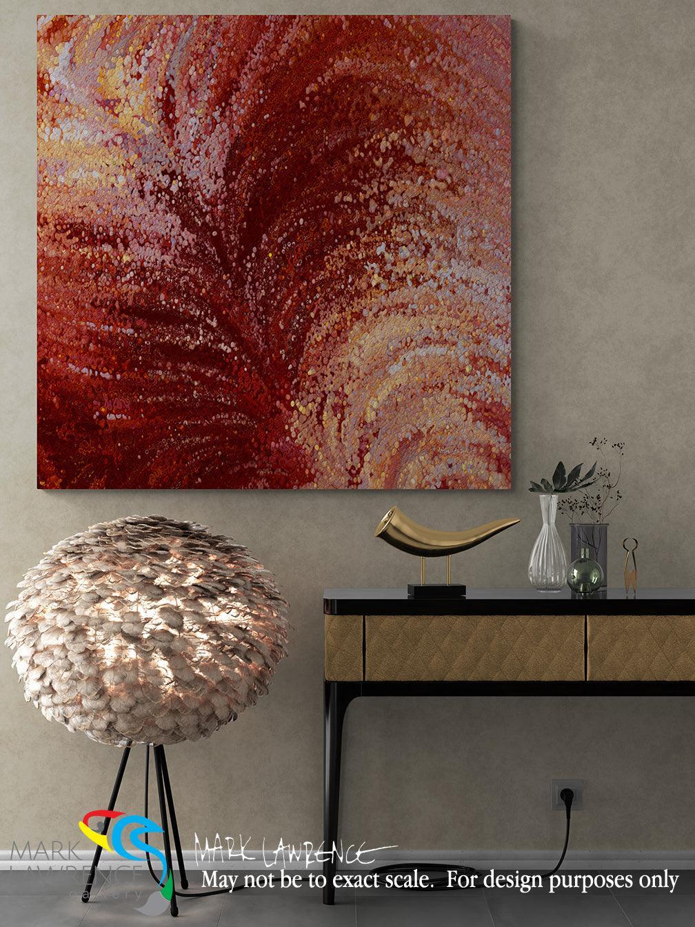 Interior Design Inspiration- Jesus Christ Beloved Son of God. Matthew 3:17. Limited Edition. Hand embellished. Signed & numbered colorful modern abstract Christian art. And suddenly a voice came from heaven, saying, “This is My beloved Son, in whom I am well pleased.”