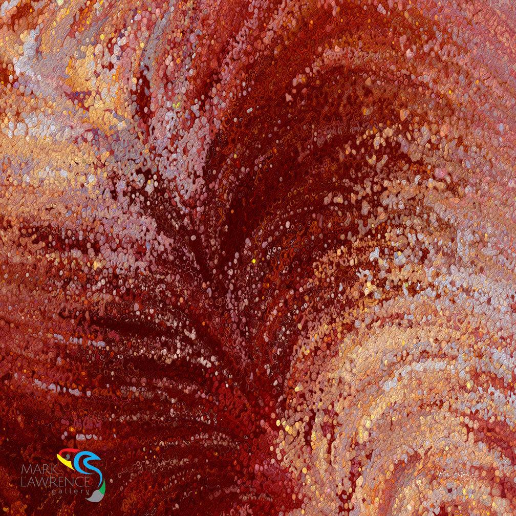 Jesus Christ Beloved Son of God. Matthew 3:17. Limited Edition. Hand embellished. Signed & numbered colorful modern abstract Christian art. And suddenly a voice came from heaven, saying, “This is My beloved Son, in whom I am well pleased.”