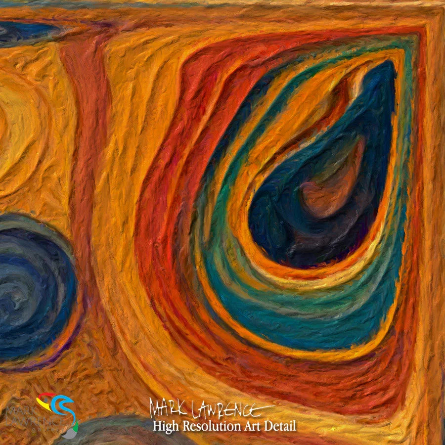 Painting Detail- Job 38:7. The Dance of Creation. Limited Edition Christian Modern Art. Hand embellished & textured giclee paintings with bold brush strokes by the artist. Signed & numbered. Museum quality on canvas wall art prints. Jesus holds your identity secure. Let go of fear and step into His light.