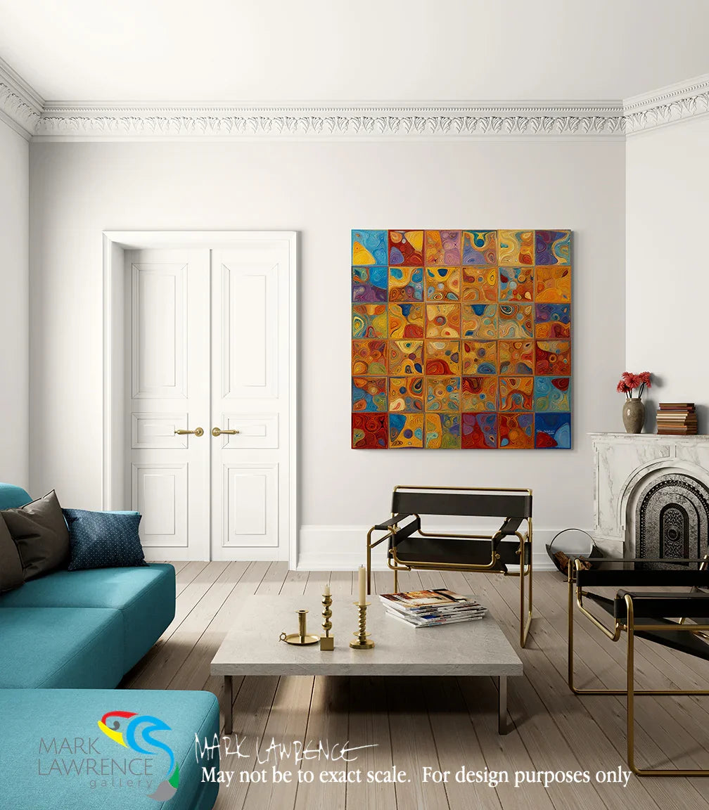 Interior Design Inspiration- Job 38:7. The Dance of Creation. Limited Edition Christian Modern Art. Hand embellished & textured giclee paintings with bold brush strokes by the artist. Signed & numbered. Museum quality on canvas wall art prints. Jesus holds your identity secure. Let go of fear and step into His light.