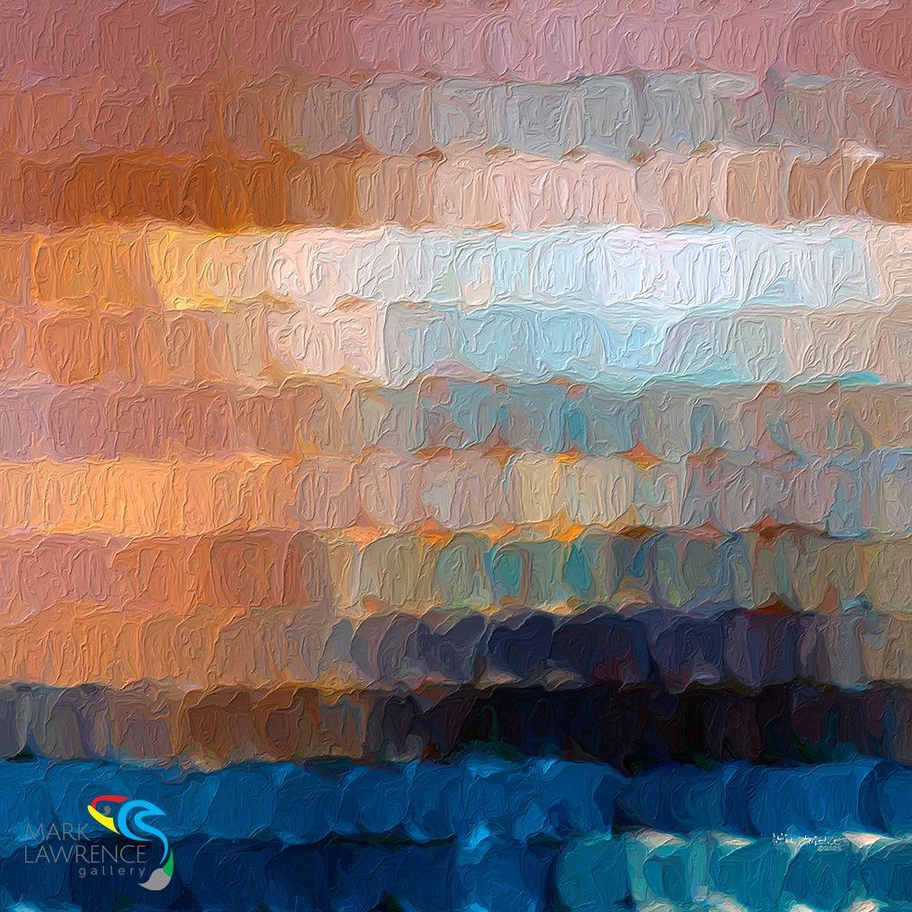 Psalm 113:3. Sunrise to Sunset Praise. Limited Edition Christian Modern Art. Ultra-hand embellished and textured with rich brush strokes by the artist. Signed & numbered brightly colored Christian abstract art. Find Art That Speaks To You! From the rising of the sun to its going down the Lord’s name is to be praised.