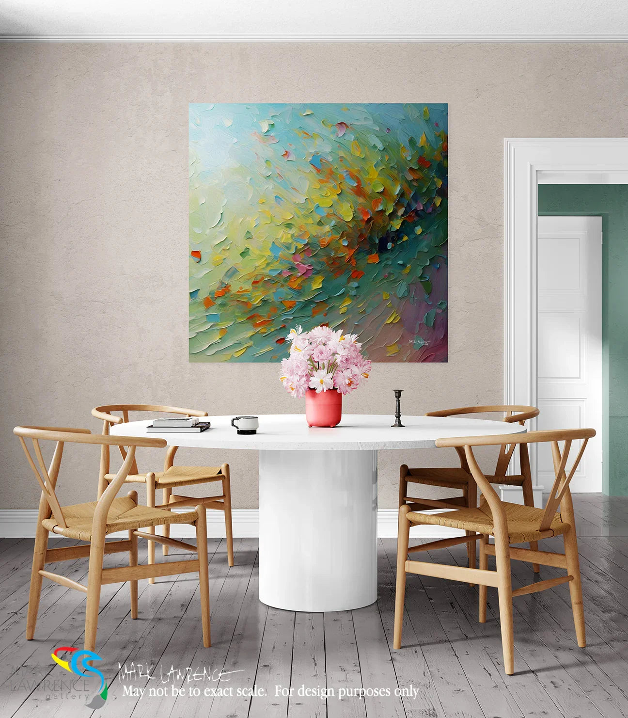 Interior Design Inspiration- Psalm 147:18. Stirred by His Word. Limited Edition Christian Modern Art. God’s power can break through the hardest seasons of your life. When He speaks, the cold grip of despair melts away.