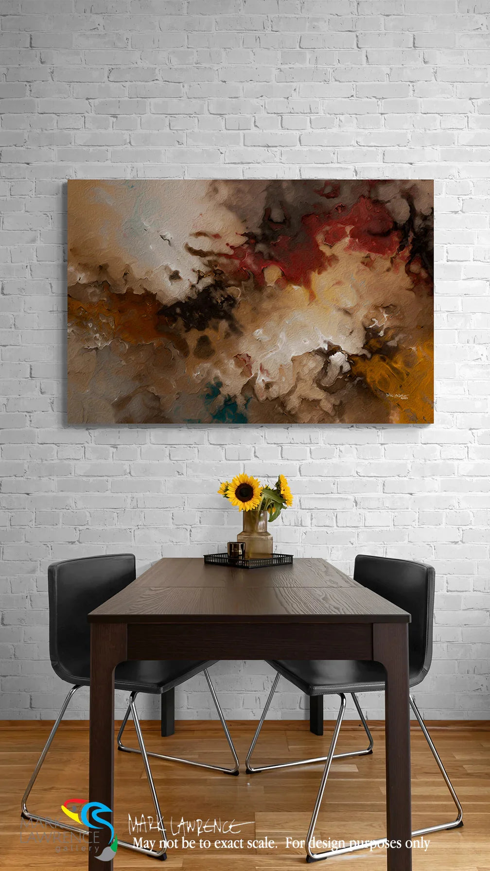 Christian Modern Art. Psalm 34:14. Turning from Turmoil