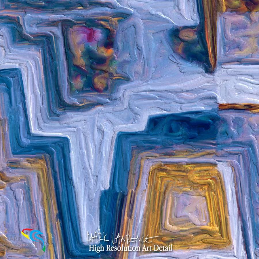 Painting Detail- Psalm 91:2. Refuge in the Most High. Limited Edition Christian Modern Art. Ultra-hand embellished and textured with rich brush strokes by the artist. Signed & numbered brightly colored Christian abstract art. I will say of the Lord, “He is my refuge and my fortress; My God, in Him I will trust." Psalm 91:2. Find Art That Speaks To You!