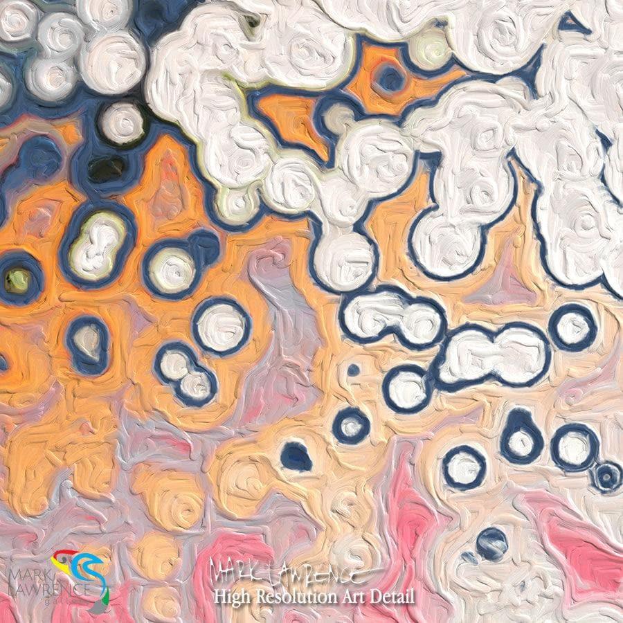 Painting Detail. 1 Corinthians 2:12. Spiritual Understanding. Limited Edition Christian Modern Art. Ultra-hand embellished and textured. Signed & numbered brightly colored Christian abstract art. What we have received is not the spirit of the world, but the Spirit who is from God, so that we may understand what God has freely given us.
