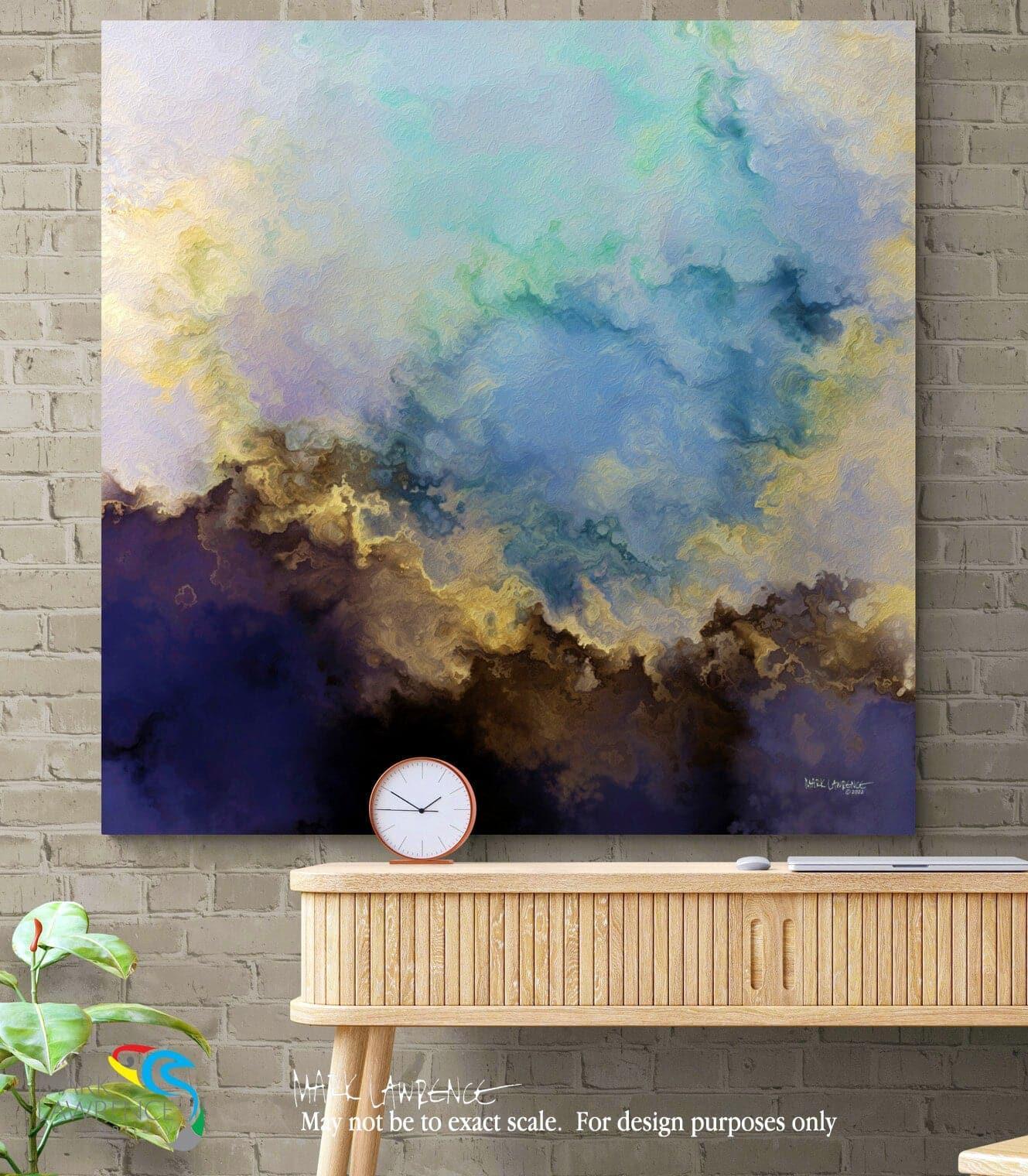 Interior Design Inspiration- 1 Corinthians 3:11. Life Starts With Jesus. Limited Edition Christian Modern Art. Ultra-hand embellished and textured with rich brush strokes by the artist. Signed & numbered brightly colored Christian abstract art. For no other foundation can anyone lay than that which is laid, which is Jesus Christ.