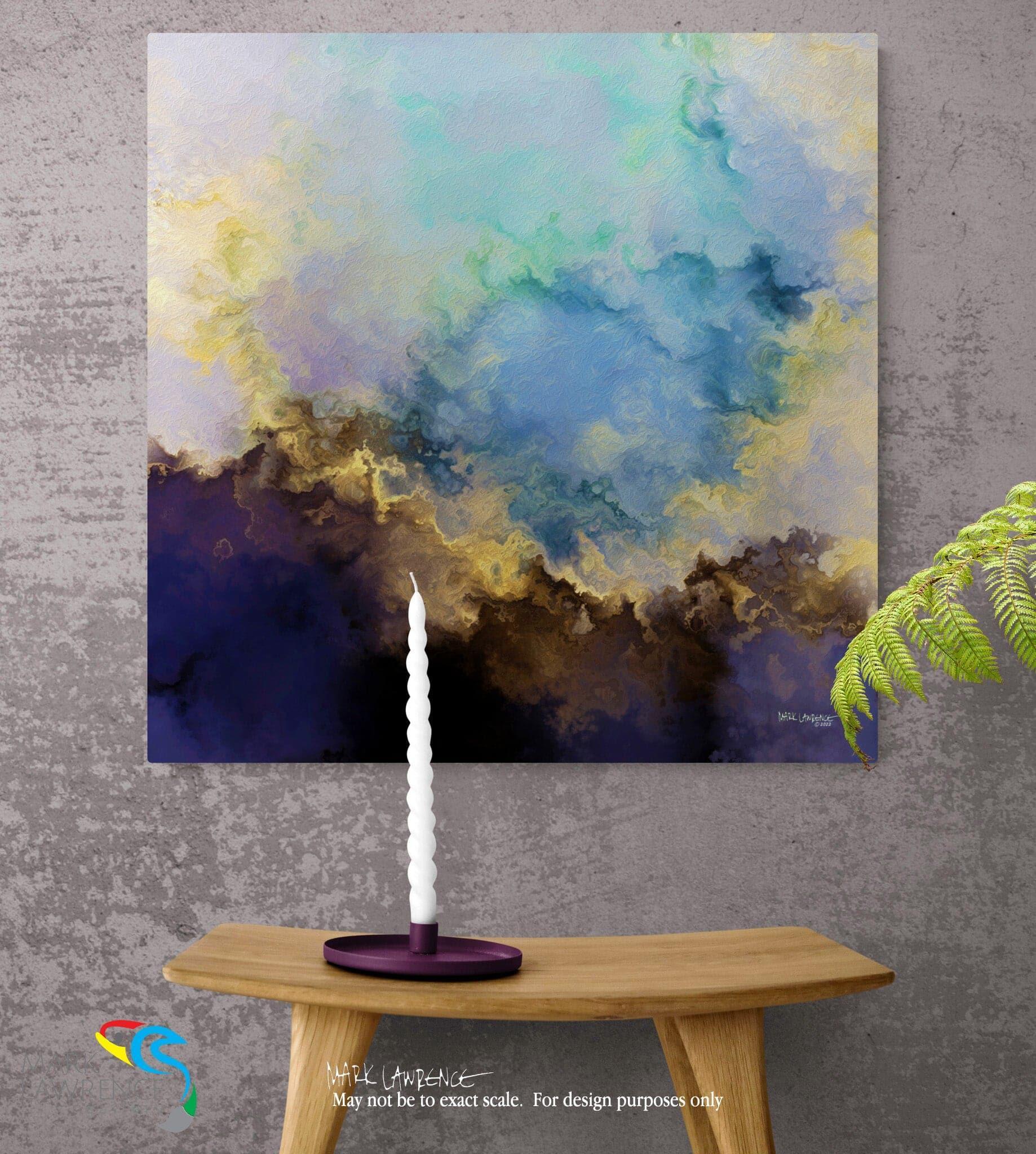 Interior Design Inspiration- 1 Corinthians 3:11. Life Starts With Jesus. Limited Edition Christian Modern Art. Ultra-hand embellished and textured with rich brush strokes by the artist. Signed & numbered brightly colored Christian abstract art. For no other foundation can anyone lay than that which is laid, which is Jesus Christ.