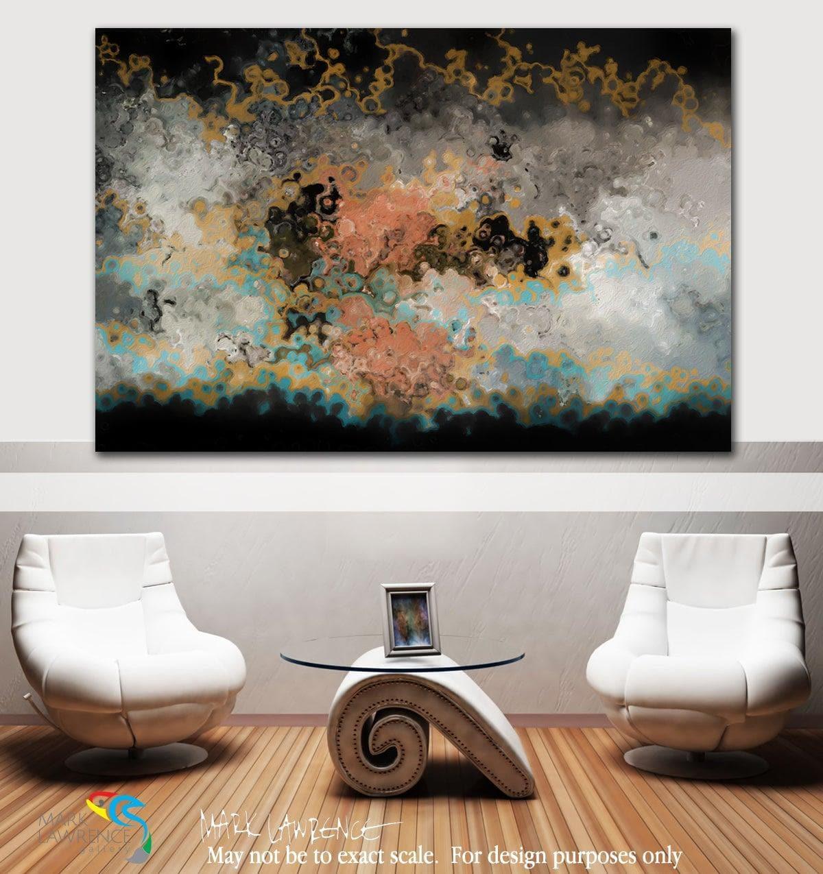 Interior Design Inspiration, 2 Corinthians 5:15. From Alienation to Reconciliation. Limited Edition Christian Art. Ultra-hand embellished by the artist. Signed & numbered brightly colored Christian abstract art. And He died for all, so that they who live might no longer live for themselves, but for Him who died and rose again on their behalf.