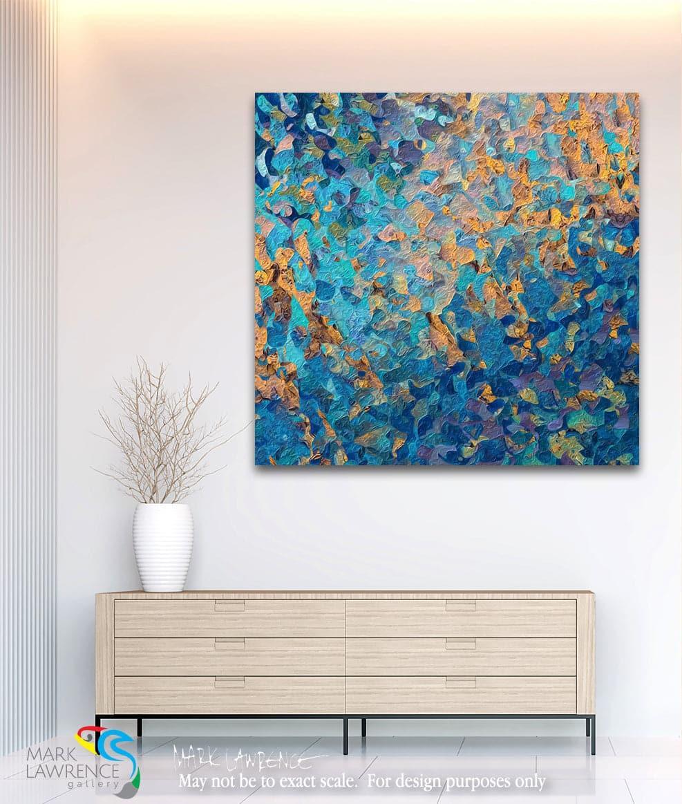 2 Corinthians 6:1. The Well Of Grace. Limited Edition Christian Modern Art. Ultra-hand embellished and textured with rich brush strokes by the artist. Signed & numbered brightly colored Christian abstract art. We then, as workers together with Him also plead with you not to receive the grace of God in vain.