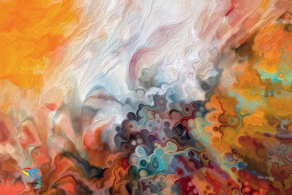 Acts 10:43. Your Sins Are Forgiven. Limited Edition Christian Modern Art. Ultra-hand embellished and textured with rich brush strokes by the artist. Signed & numbered brightly colored Christian abstract art. He is the one all the prophets testified about, saying that everyone who believes in him will have their sins forgiven through his name. Acts 10:43