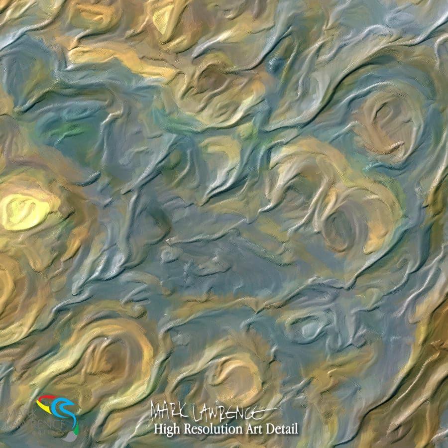 Painting Detail-Ephesians 6:18. Always Pray. Limited Edition Christian Modern Art. Ultra-hand embellished and textured with rich brush strokes by the artist. Signed & numbered brightly colored Christian abstract art.