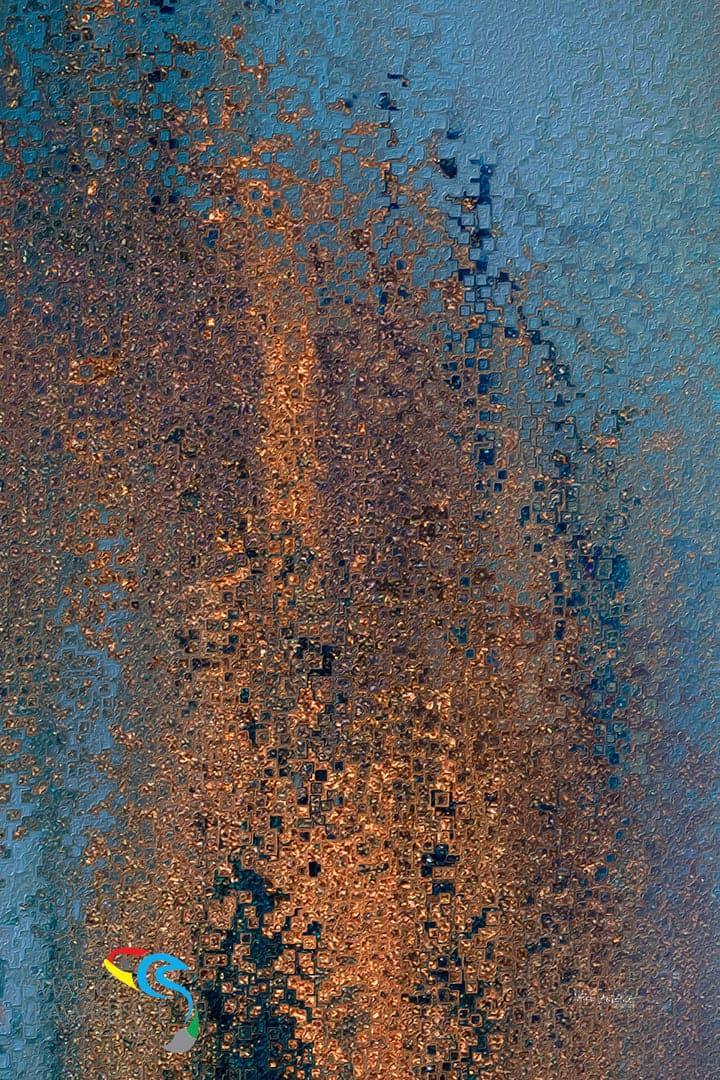 Genesis 28:15. You Are Not Alone. Limited Edition Christian Modern Art. Ultra-hand embellished and textured with rich brush strokes by the artist. Signed and numbered brightly colored Christian abstract art. I am with you and will watch over you wherever you go, and I will bring you back to this land. I will not leave you until I have done what I have promised you.