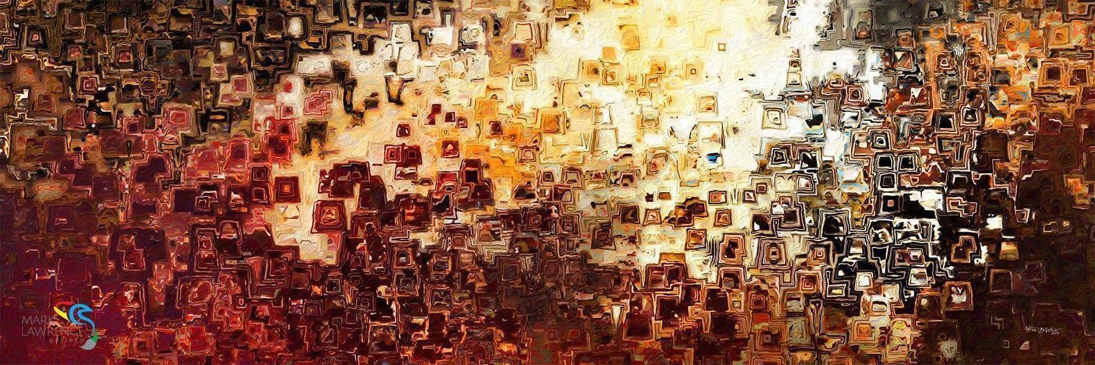 Giant Panoramic Genesis. Genesis 1:3. Limited Edition Christian Modern Art Panoramic. Ultra-hand embellished and textured with rich brush strokes by the artist. Signed & numbered brightly colored Christian abstract art. Find Art That Speaks To You! Then God said, “Let there be light”; and there was light. Genesis 1:3