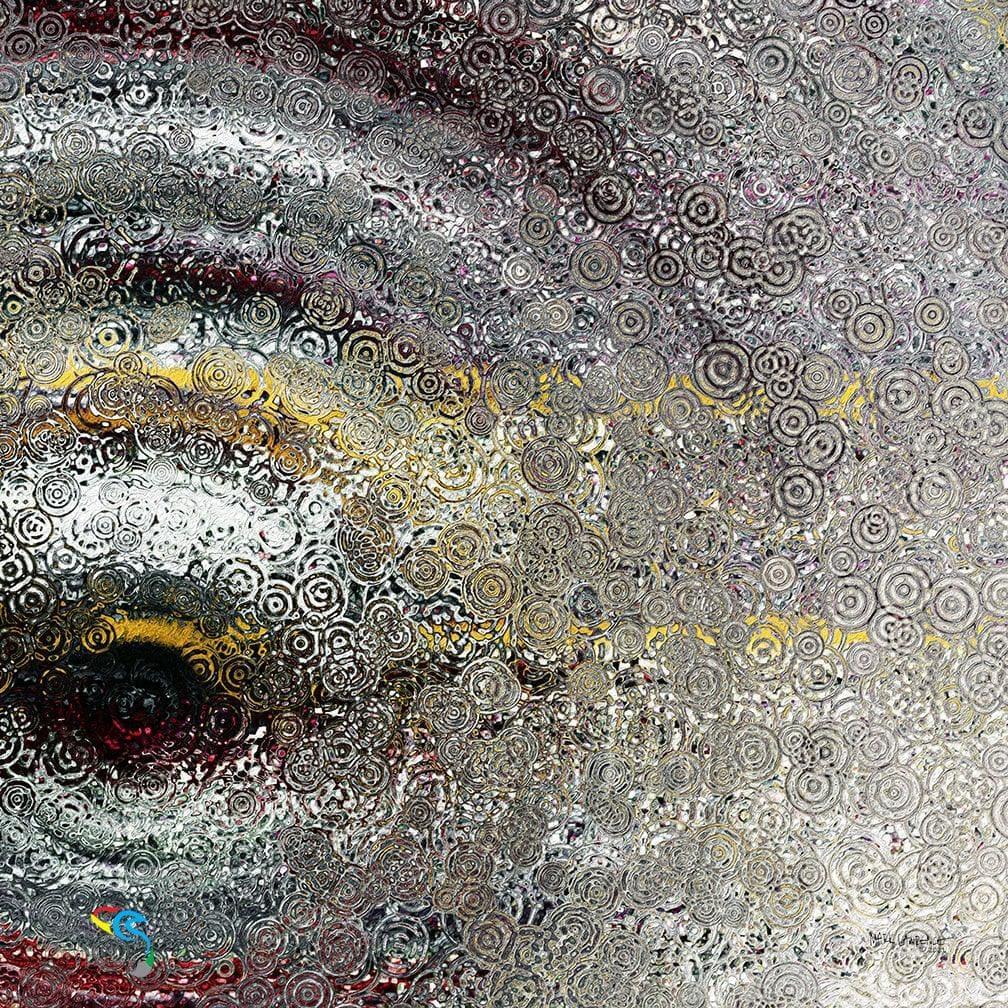 Isaiah 64:4. Waiting For God. Limited Edition Christian Modern Art. Ultra-hand embellished with brush strokes. Signed & numbered Christian abstract art. For since the beginning of the world men have not heard nor perceived by the ear, nor has the eye seen any God besides You, who acts for the one who waits for Him