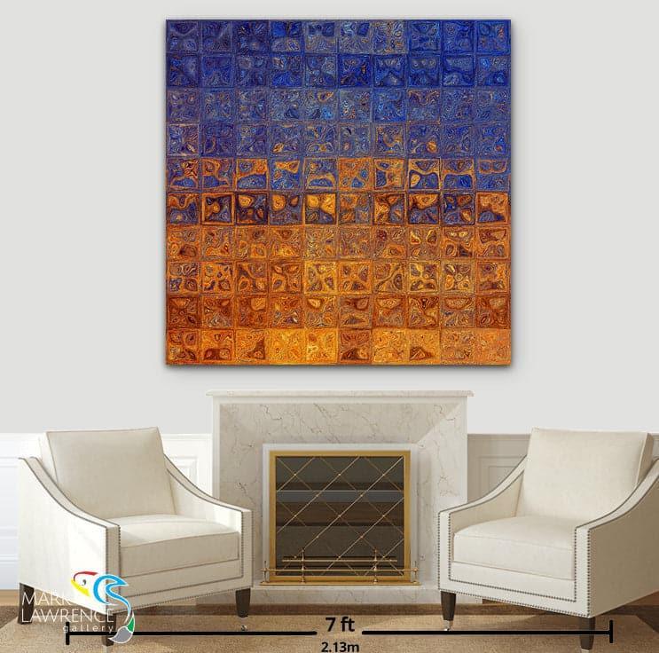 Jesus Christ Author Of Eternal Salvation. Hebrews 5:9. Limited Edition Christian Modern Art. Ultra-hand embellished and textured with rich brush strokes by the artist. Signed & numbered brightly colored Christian abstract art. And having been perfected, He became the author of eternal salvation to all who obey Him.