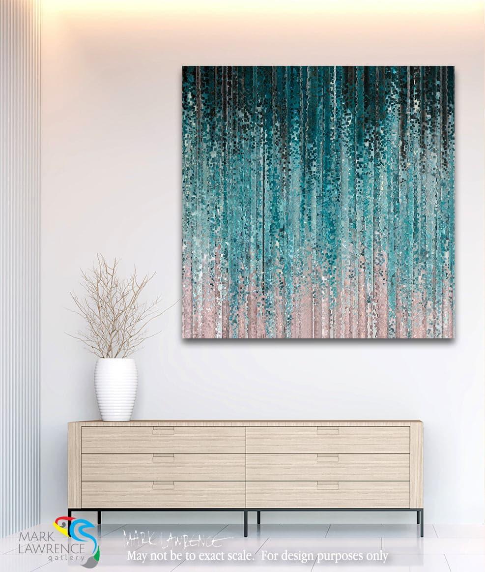 Jonah 2:3. Floods Surrounded Me. Limited Edition Christian Modern Art. Ultra-hand embellished and textured with rich brush strokes. Signed & numbered Christian abstract art. For You cast me into the deep, Into the heart of the seas, And the floods surrounded me; All Your billows and Your waves passed. over me.
