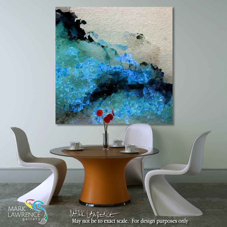 Interior Design Inspiration- Joshua 3:8. The Unreasonable Will of God. Limited Edition Christian Modern Art. Ultra-hand embellished by the artist. Signed & numbered brightly colored Christian abstract art. You shall command the priests who bear the ark of the covenant, saying, ‘When you have come to the edge of the water of the Jordan, you shall stand in the Jordan.