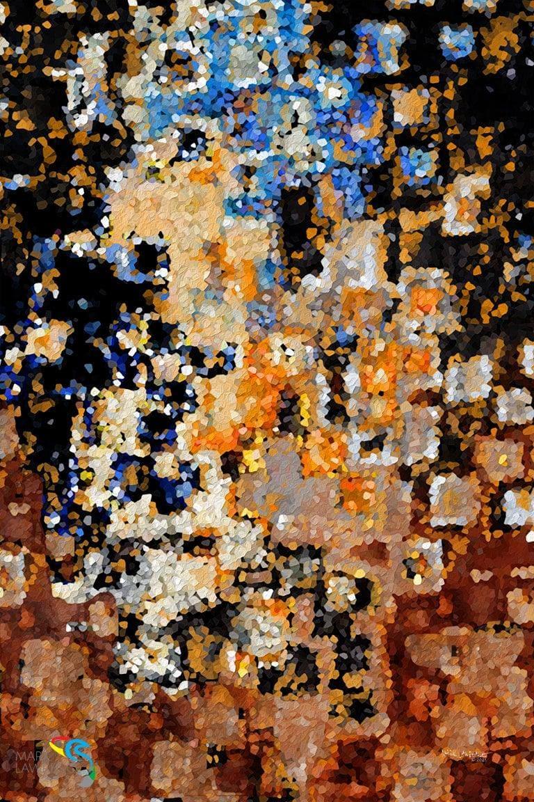 Jude 1:2. Mercy, Peace And Love To You. Limited Edition Christian Modern Art. Ultra-hand embellished and textured with rich brush strokes by the artist. Signed and numbered brightly colored Christian abstract art. Mercy, peace, and love be multiplied to you.