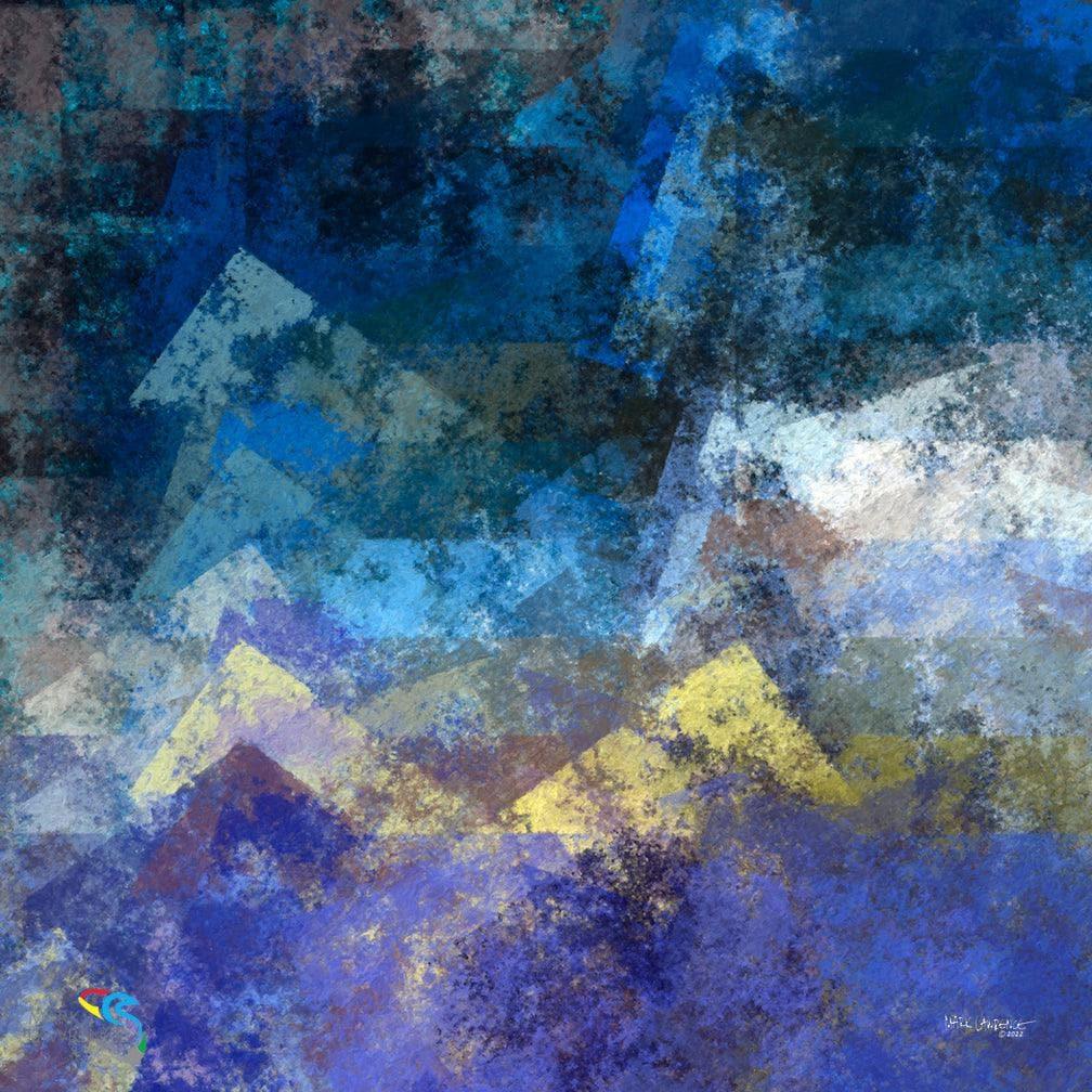 Luke 1:37. Nothing Is Impossible With God. Limited Edition Christian Modern Art. Ultra-hand embellished and textured with rich brush strokes by the artist. Signed & numbered brightly colored Christian abstract art. For with God nothing will be impossible. Luke 1:37