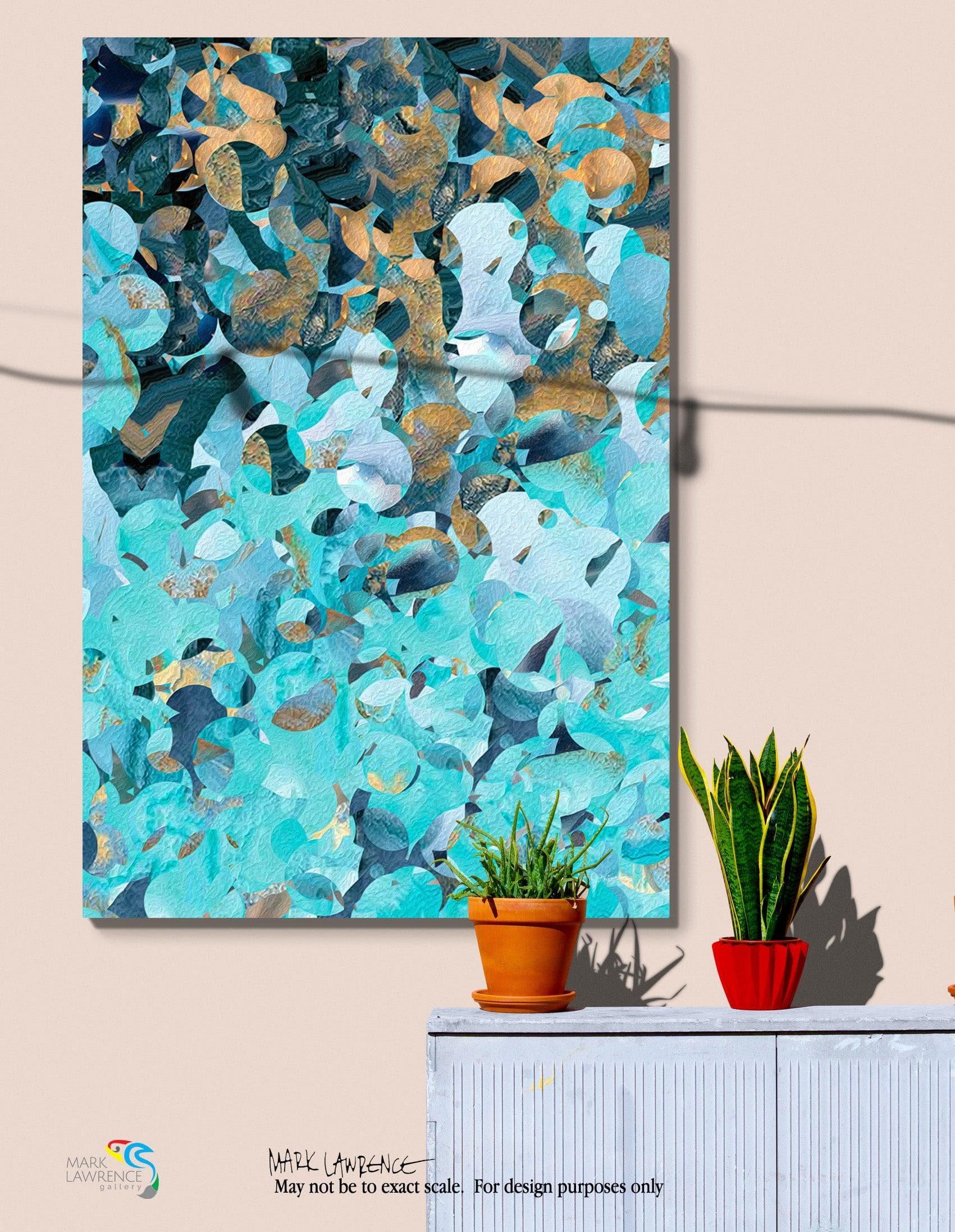 Luke 1:46. Magnify The Lord. Limited Edition Christian Modern Art. Ultra-hand embellished and textured with rich brush strokes by the artist. Signed and numbered brightly colored Christian abstract art. Find Christian Art That Speaks To You! And Mary said, My soul magnifies the Lord. Luke 1:46