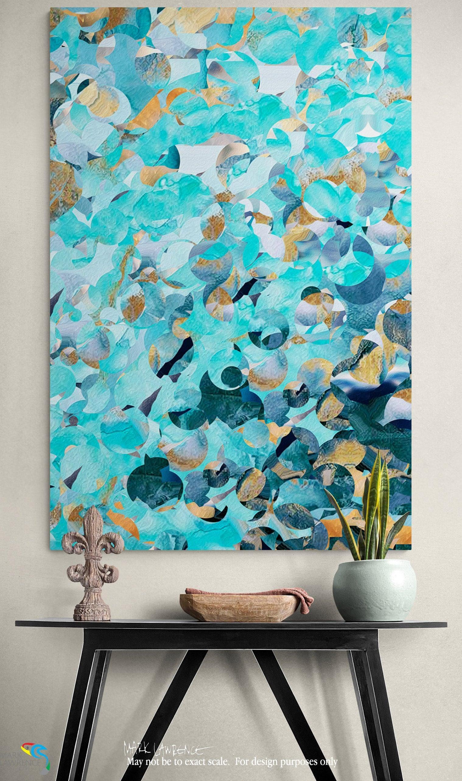 Luke 1:47. Rejoice In God. Limited Edition Christian Modern Art. Ultra-hand embellished and textured with rich brush strokes by the artist. Signed and numbered brightly colored Christian abstract art. Find Christian Art That Speaks To You! And my spirit has rejoiced in God my Savior. Luke 1:47