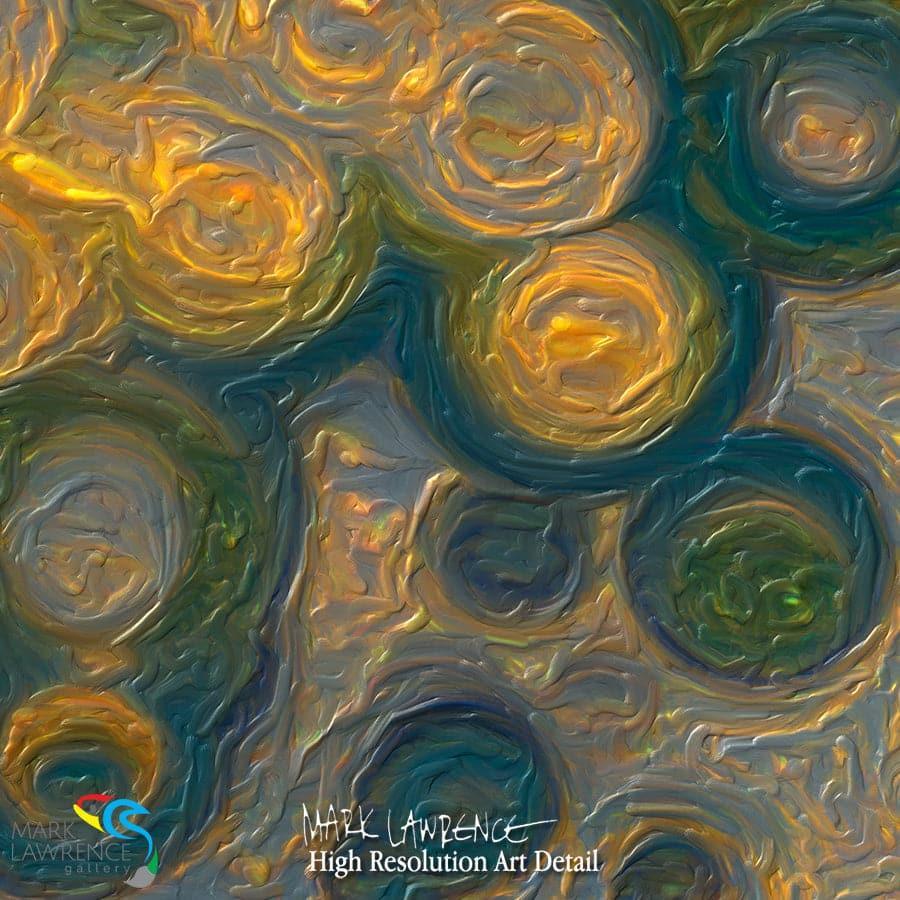Painting Detail- Matthew 28:6. He Has Risen. Limited Edition Christian Modern Art. Ultra-hand embellished and textured with rich brush strokes by the artist. Signed and numbered brightly colored Christian abstract art. Find Art That Speaks To You! He is not here; he has risen, just as he said. Come and see the place where he lay.