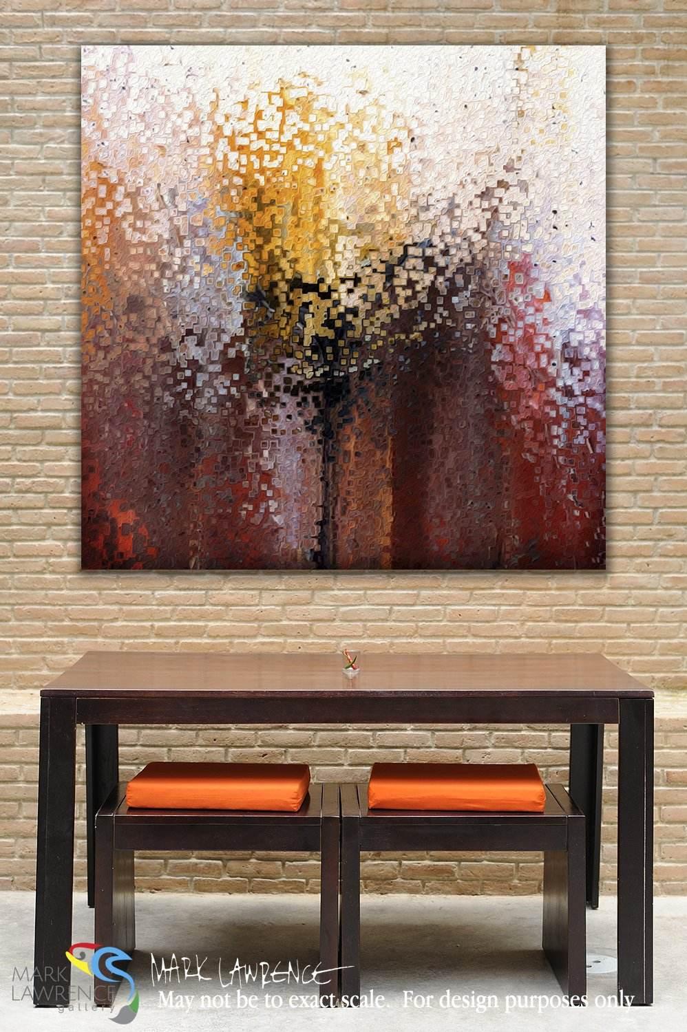 Nahum 1:7. A Stronghold. Christian themed limited edition art. Ultra-hand textured and embellished with brush strokes by the artist. Signed and numbered modern abstracts. Share your faith with art! The Lord is good, A stronghold in the day of trouble; And He knows those who trust in Him.