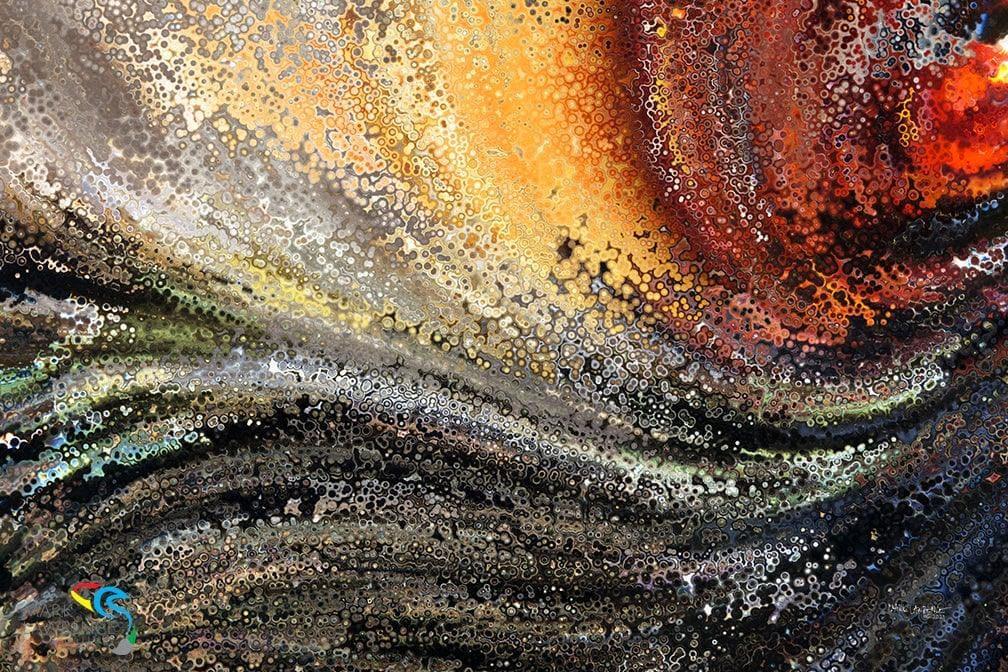 Psalm 103:19. God Is In Control. Limited Edition Christian Modern Art. Ultra-hand embellished and textured with rich brush strokes by the artist. Signed & numbered brightly colored Christian abstract art. Find Art That Speaks To You! The Lord has established His throne in heaven, and His kingdom rules over all.