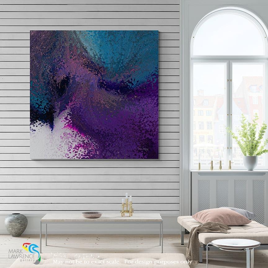 Interior Design Inspiration- Psalm 118:24. Let Us Rejoice and Be Glad. Limited Edition Christian Modern Art. Ultra-hand embellished and textured with rich brush strokes by the artist. Signed & numbered brightly colored Christian abstract art. This is the day the Lord has made; We will rejoice and be glad in it.