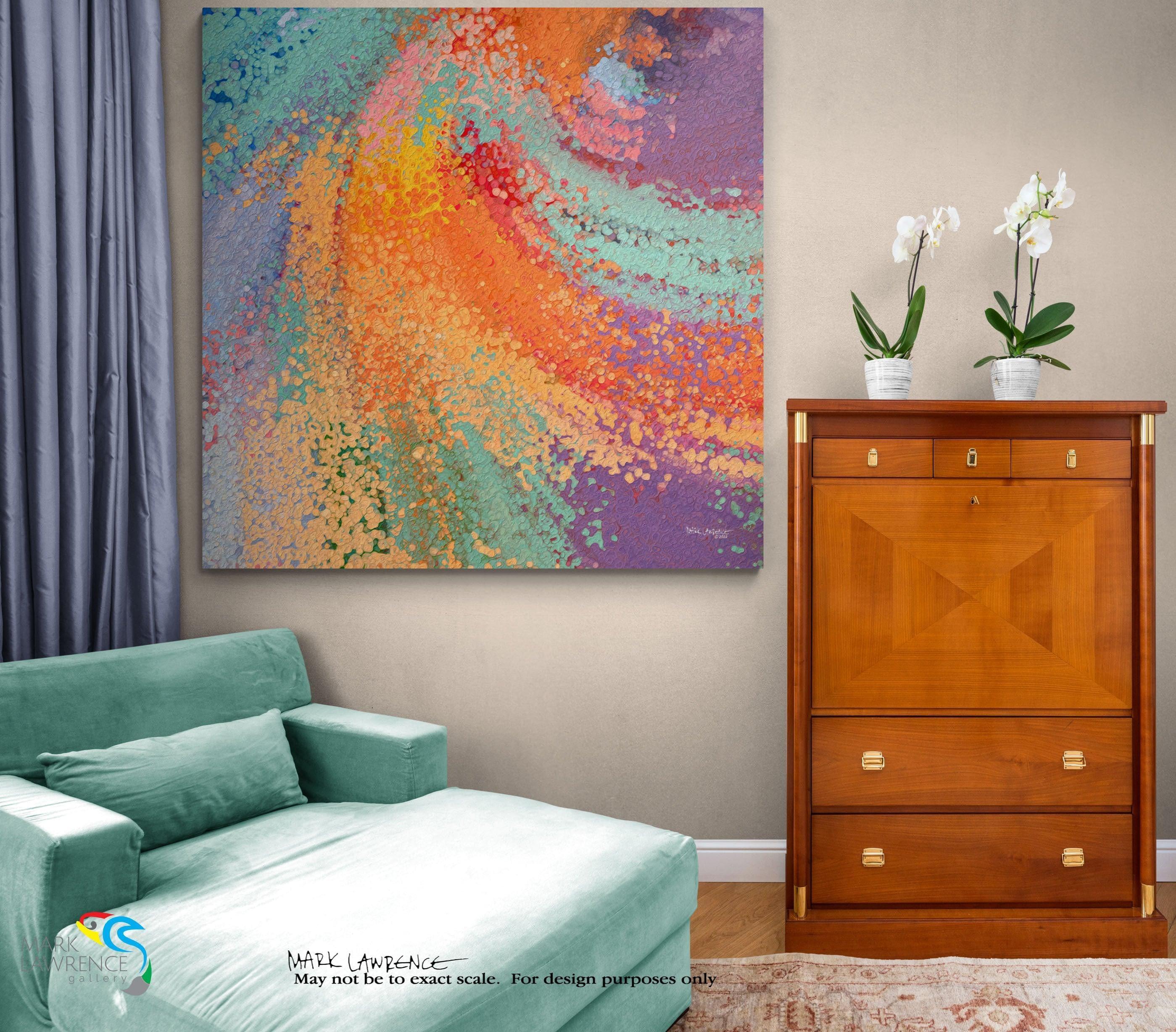 Interior Design Inspiration. Painting Detail. Psalm 139:16. God's Plan For Me. Limited Edition Christian Modern Art. Ultra-hand embellished and textured with rich brush strokes by the artist. Signed & numbered brightly colored Christian abstract art. Your eyes saw my substance, being yet unformed. And in Your book they all were written, The days fashioned for me, When as yet there were none of them.