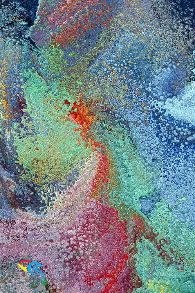 Psalm 73:26. The Strength Of My Heart. Limited Edition Christian Modern Art. Ultra-hand embellished and textured with rich brush strokes by the artist. Signed and numbered brightly colored Christian abstract art. My flesh and my heart fail; but God is the strength of my heart and my portion forever. Psalm 73:26