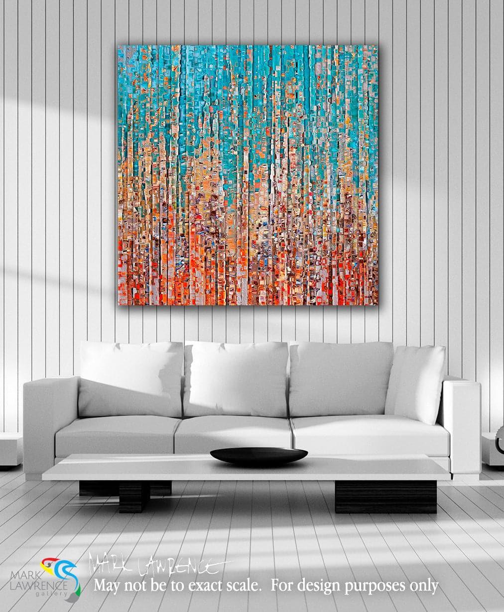 Psalm 8:5. Crowned With Glory And Honor. Limited Edition Christian Modern Art. Ultra-hand embellished and textured with rich brush strokes by the artist. Signed & numbered brightly colored Christian abstract art. For You have made him a little lower than the angels, And You have crowned him with glory and honor.