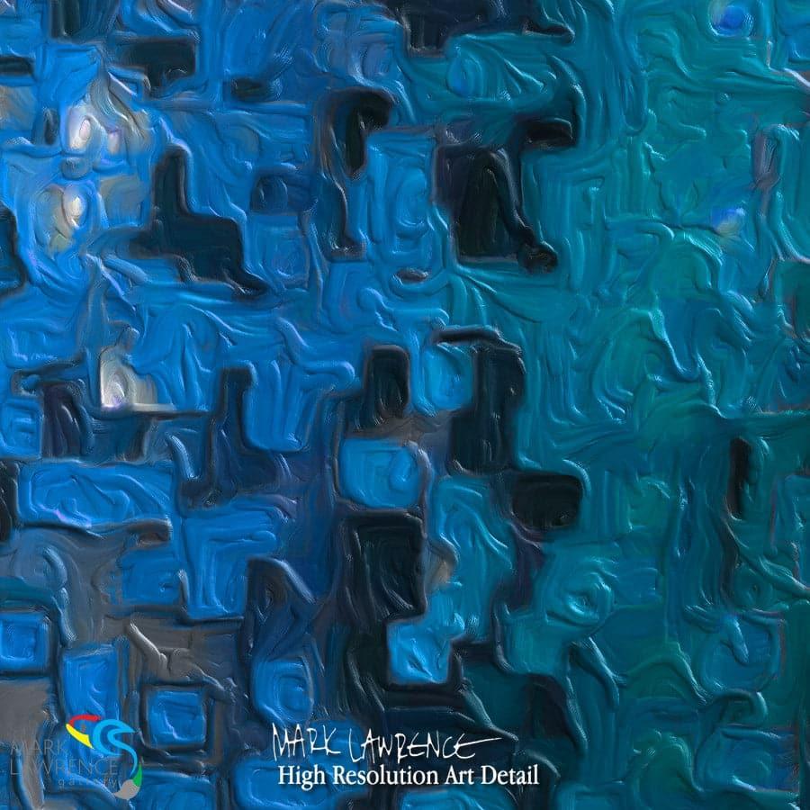 Painting Detail of Romans 8:2. Set Free In Jesus. Limited Edition Christian Modern Art. Ultra-hand embellished and textured with rich brush strokes by the artist. Signed & numbered brightly colored Christian abstract art. For the law of the Spirit of life in Christ Jesus has made me free from the law of sin and death. Romans 8:2