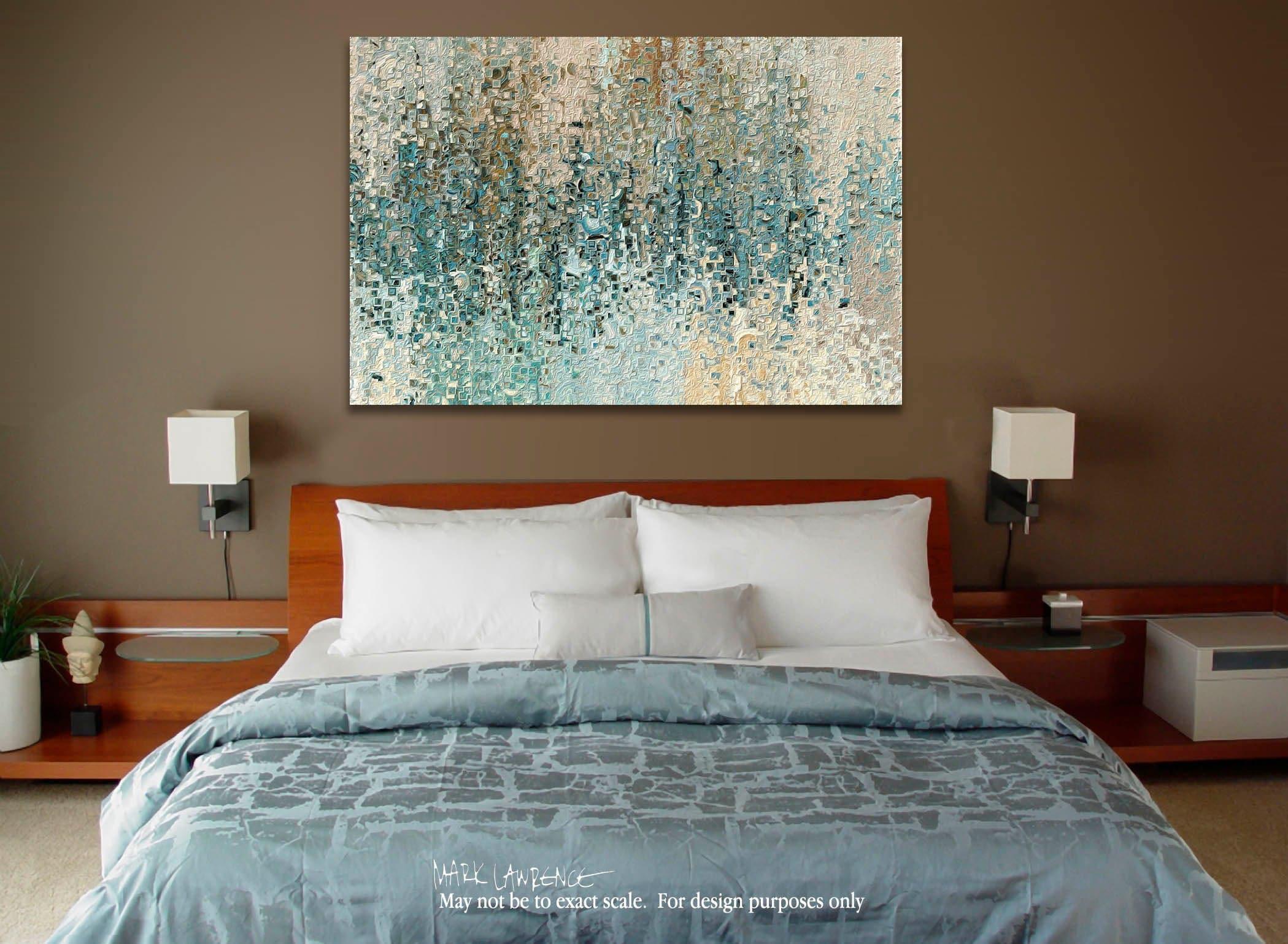 Interior Design Inspiration. Romans 8:39. Revealed In Jesus. Limited Edition Christian Modern Art. Hand embellished by the artist. Signed & numbered Christian abstract art. No power in the sky above or in the earth below—indeed, nothing in all creation will ever be able to separate us from the love of God that is revealed in Christ Jesus our Lord.