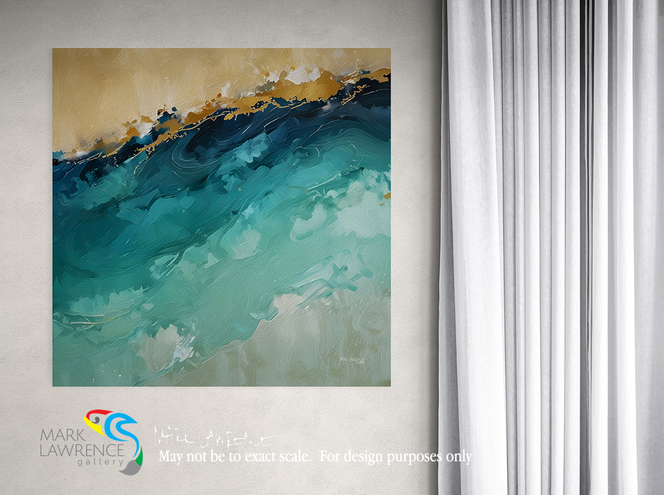 Interior Design Inspiration- Habakkuk 2:14. Waves of Grace. Limited Edition Christian Modern Art. The world may feel dark, but God’s glory is on the move. His grace is rising like the tide. Signed & numbered. Museum quality on canvas wall art prints. 