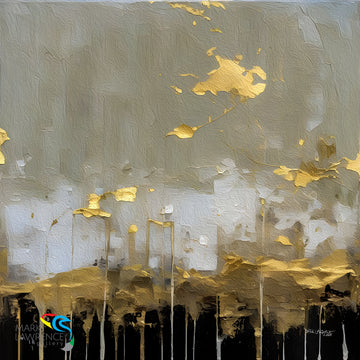 Christian Modern Art. Haggai 2:9. Greater Glory in Gold