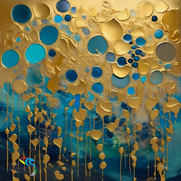 Christian Modern Art. Isaiah 66:12. Streams of Glory