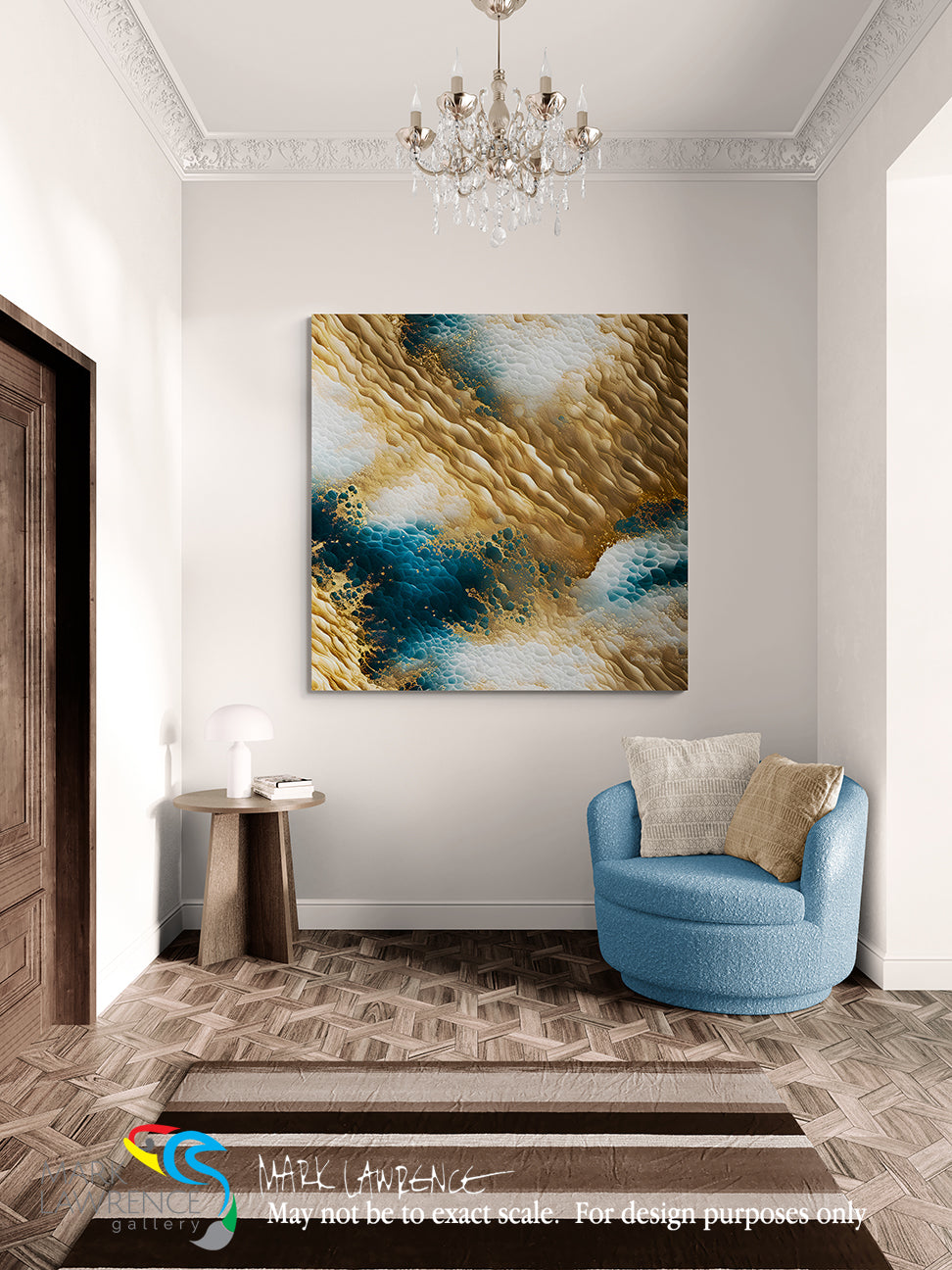 Interior Design Inspiration- James 1:4. Refined by Faith. Limited Edition Christian Modern Art. Hand embellished & textured giclee paintings with bold brush strokes by the artist. Signed & numbered. Just as gold is refined in fire, so is our faith refined in life’s trials—trust that Jesus is using every struggle to strengthen and perfect you