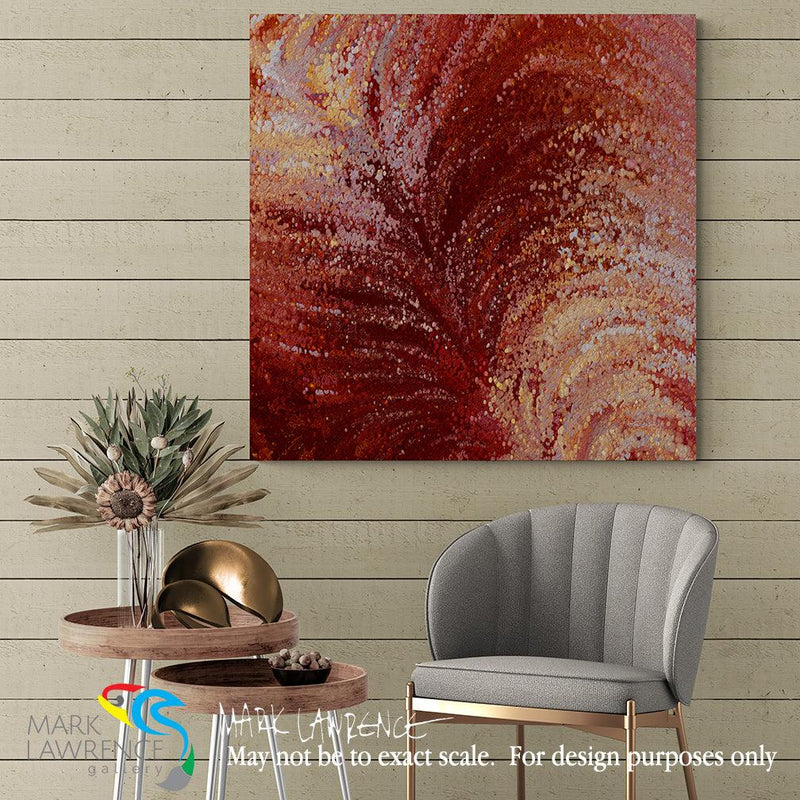 Interior Design Inspiration- Jesus Christ Beloved Son of God. Matthew 3:17. Limited Edition. Hand embellished. Signed & numbered colorful modern abstract Christian art. And suddenly a voice came from heaven, saying, “This is My beloved Son, in whom I am well pleased.”  